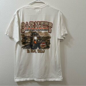 Harley Davidson El Paso t shirt white orange large